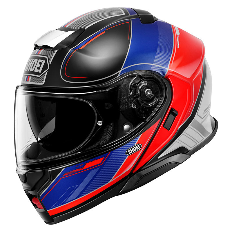 NEOTEC 3 MODULAR HELMET (SHARPEN TC-10 HI-VIZ FINISH) | SHOEI side view showcasing design and visor features.