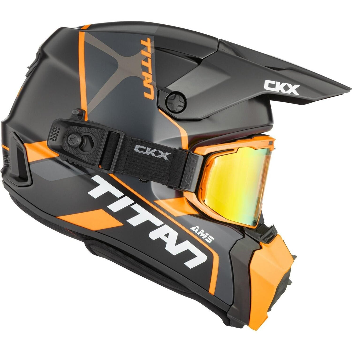 TITAN AMS DOUBLE LENS CONROD HELMET (MATTE ORANGE) | CKX