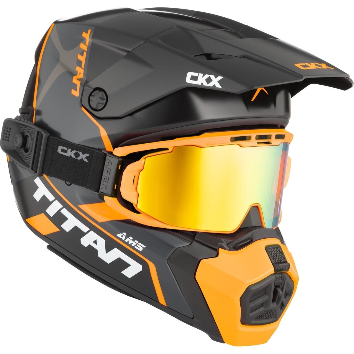 TITAN AMS DOUBLE LENS CONROD HELMET (MATTE ORANGE) | CKX