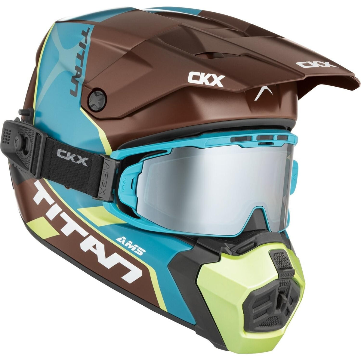 TITAN AMS DOUBLE LENS CONROD HELMET (MATTE GREEN) | CKX