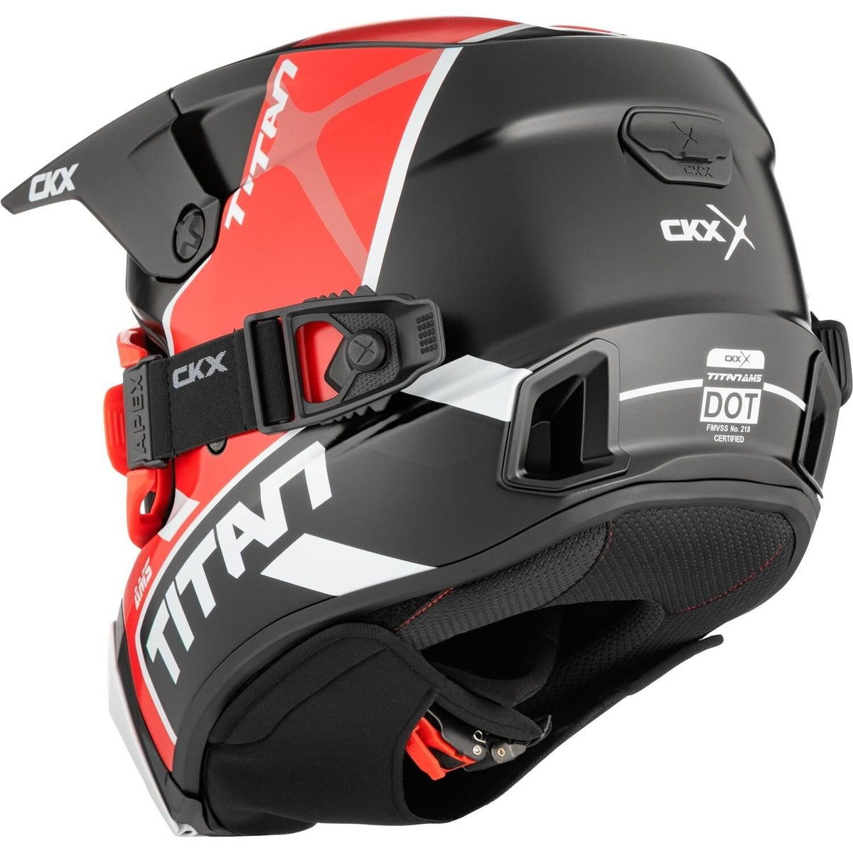 TITAN AMS DOUBLE LENS CONROD HELMET (MATTE RED) | CKX
