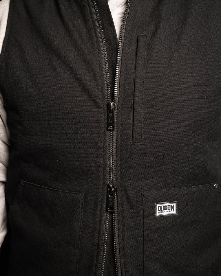 TRADESMAN WORK VEST (Black) | DIXXON