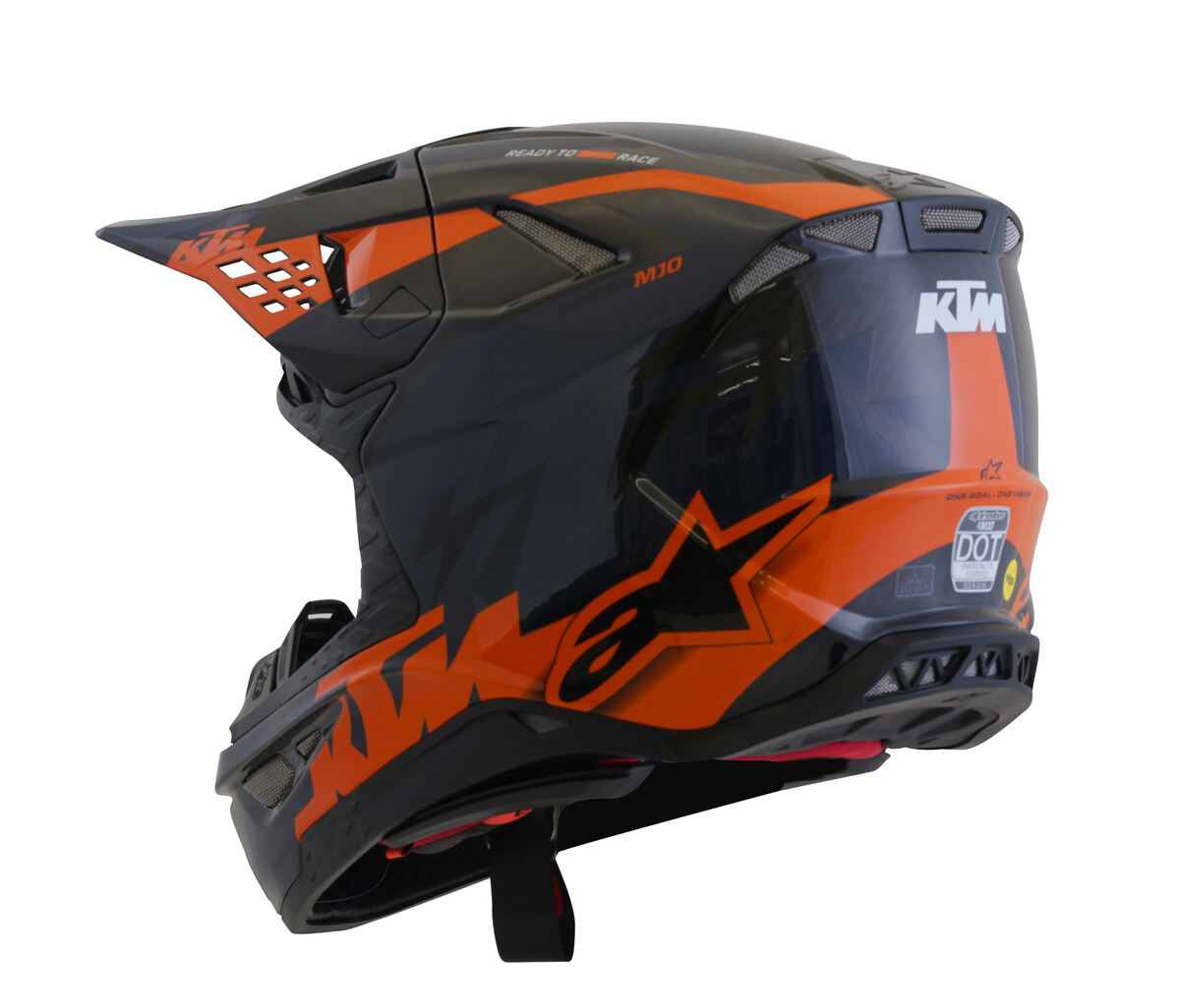ADULT ALPINESTAR SM10 HELMET (Grey/Orange/Black) | KTM