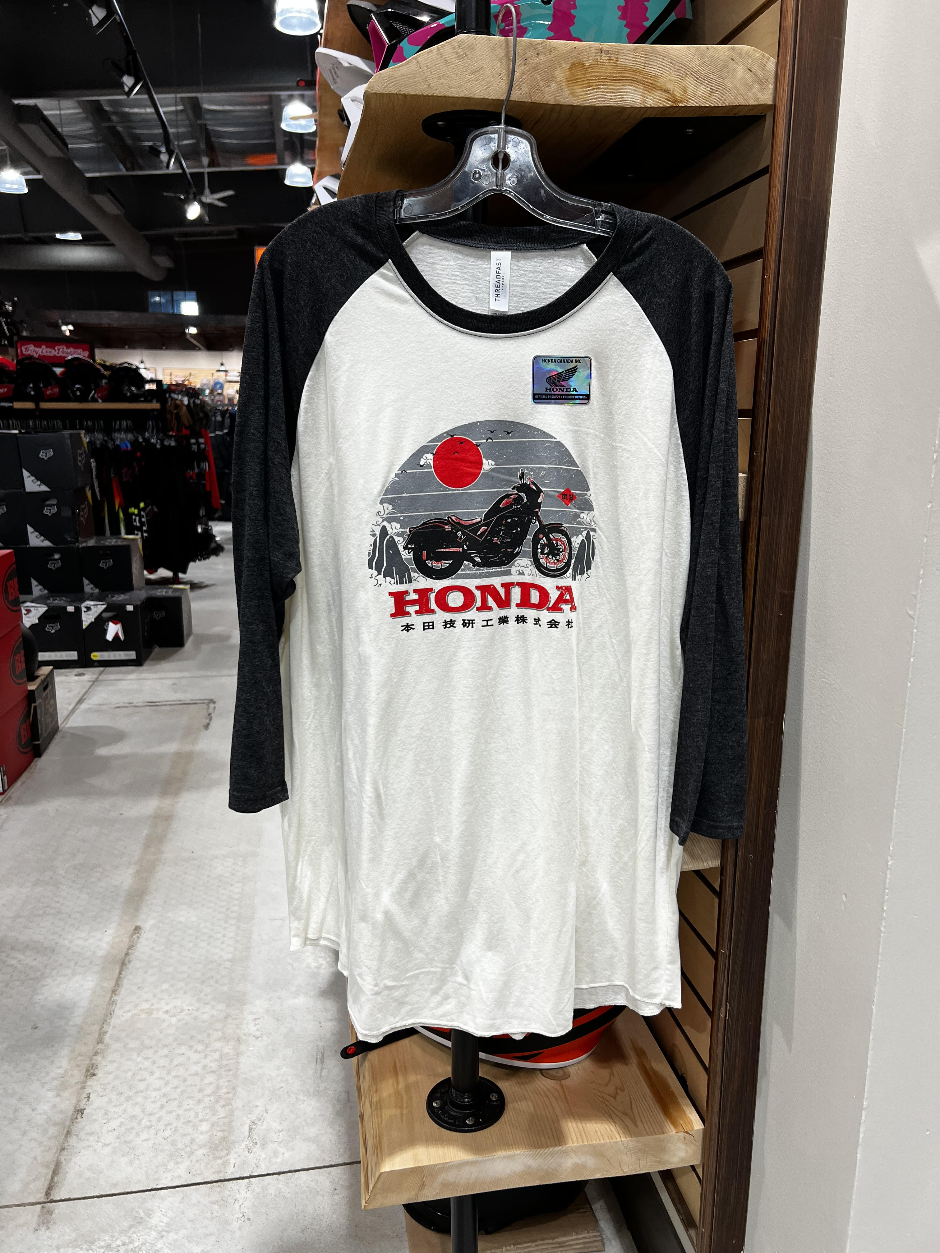 ADULT TRIBLEND 3/4 SLEEVE T-SHIRT (Cream) | Honda