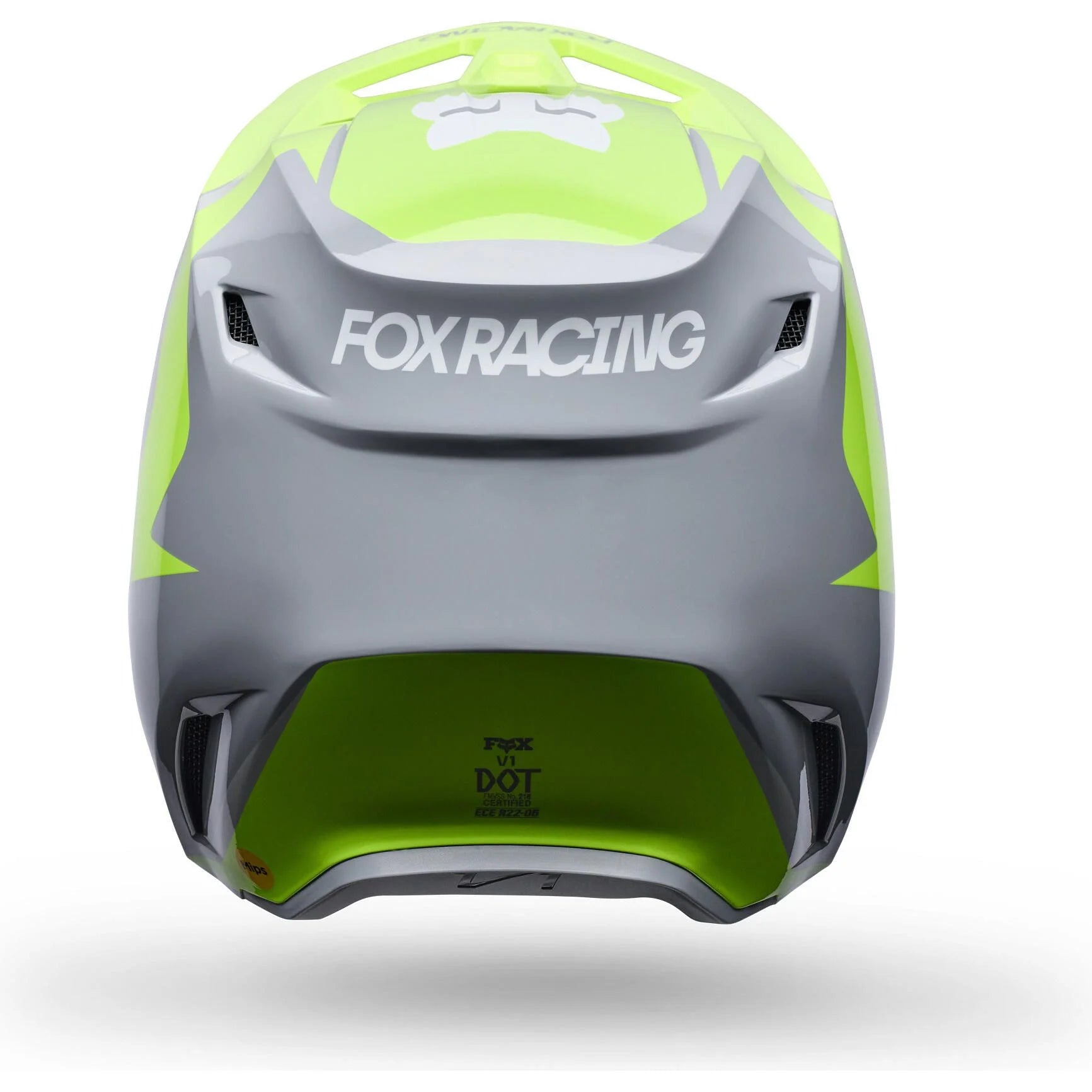 V1 FRAME HELMET (GRAY/YELLOW) | Fox Racing