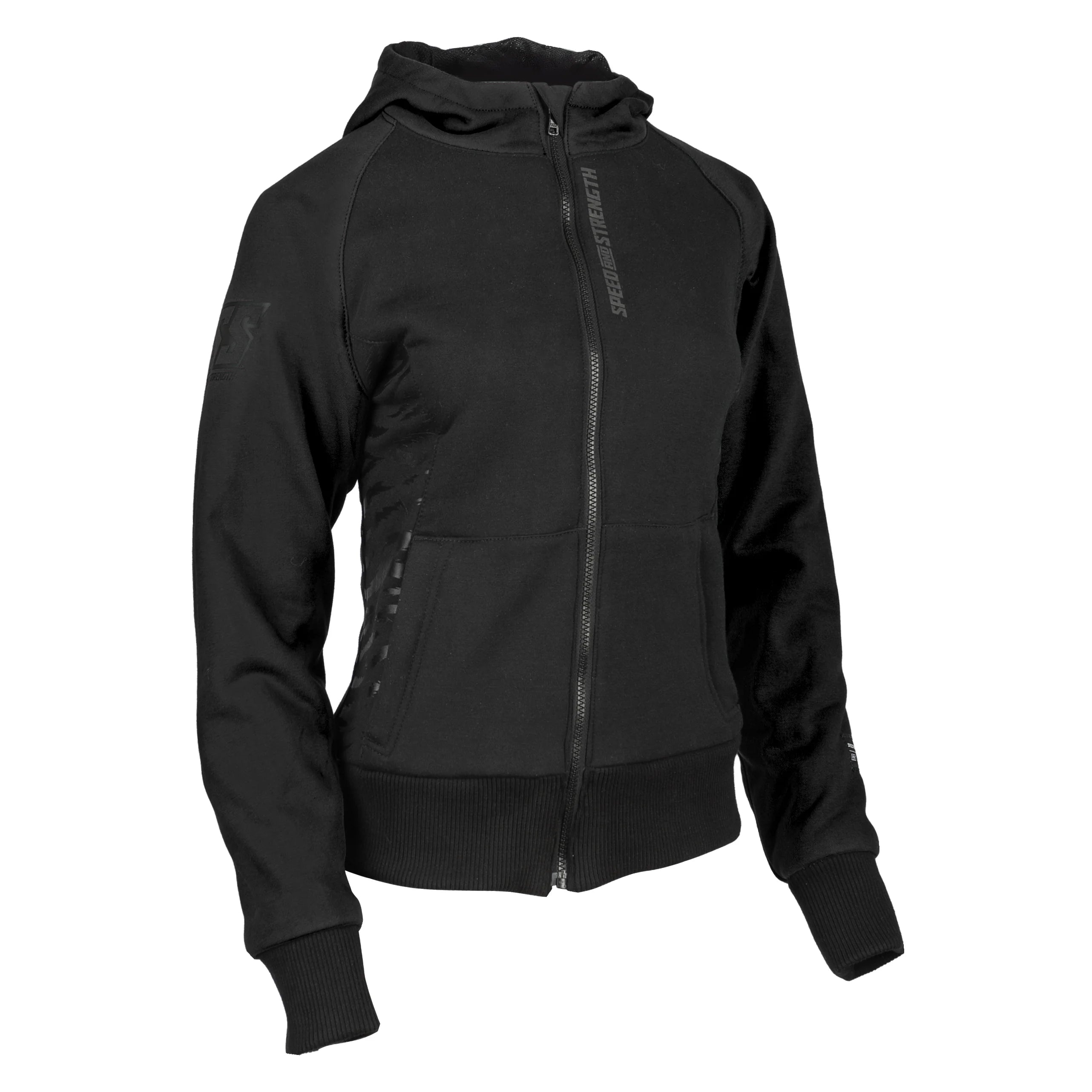 WOMEN'S ARMOURED HOODY (Black) | CAT OUT'A HELL 2.0