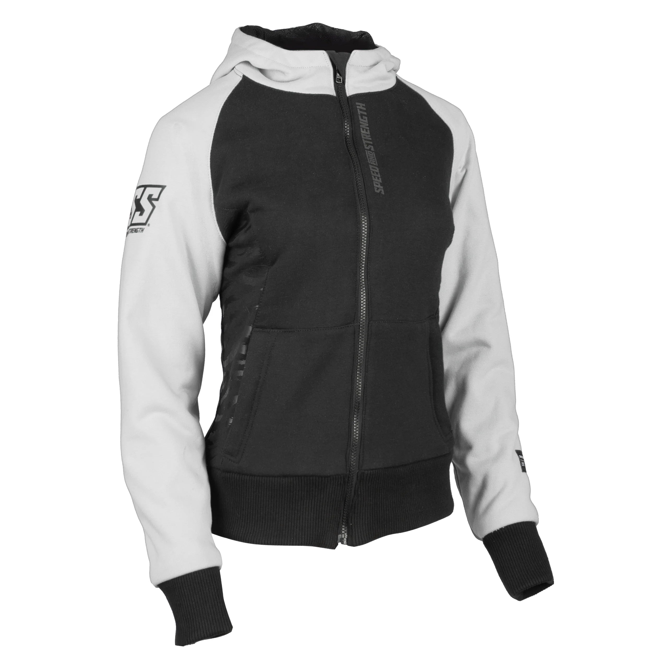 WOMEN'S ARMOURED HOODY CAT OUT'A HELL 2.0 (Grey) | Speed and Strength