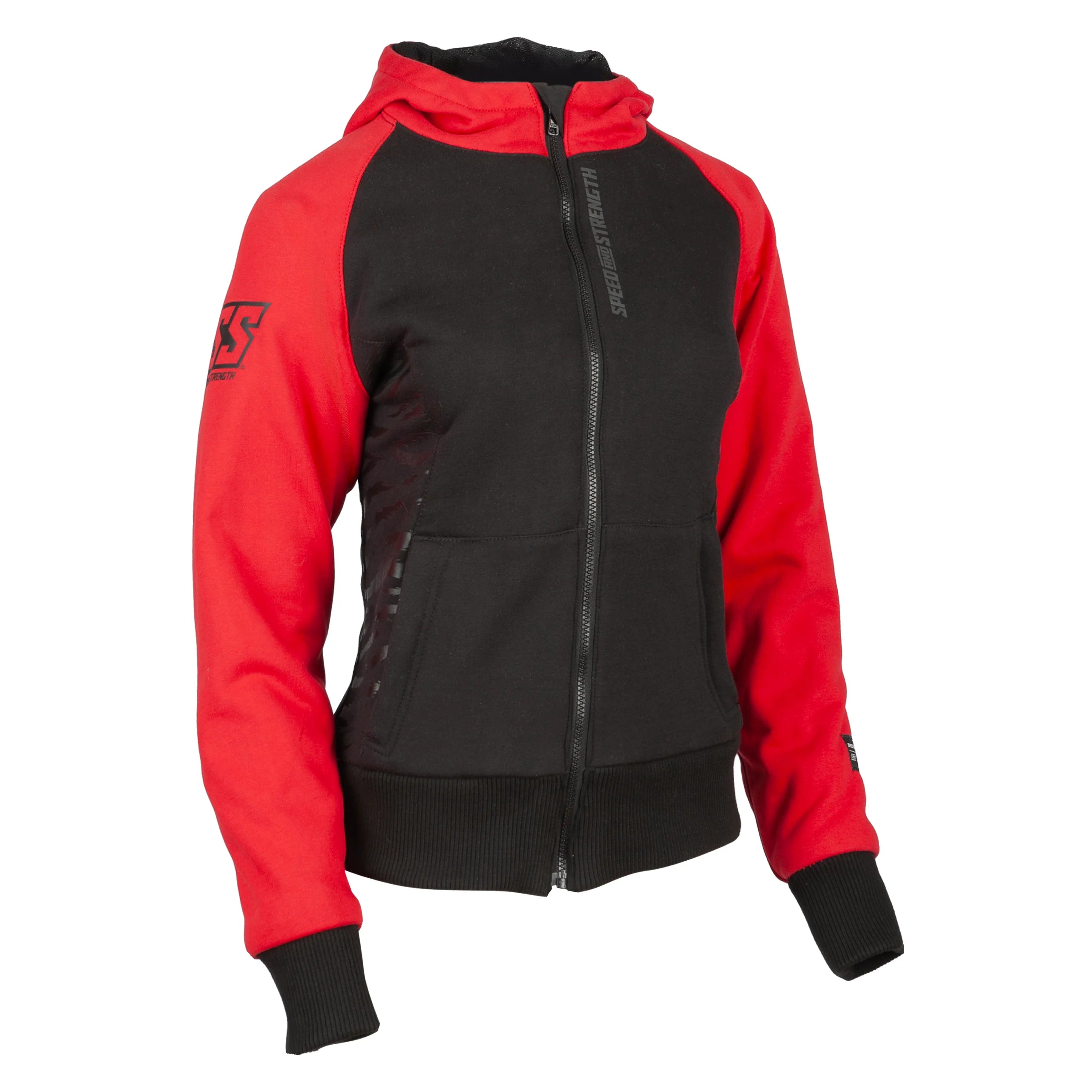 WOMEN'S ARMOURED HOODY (Red) | CAT OUT'A HELL 2.0