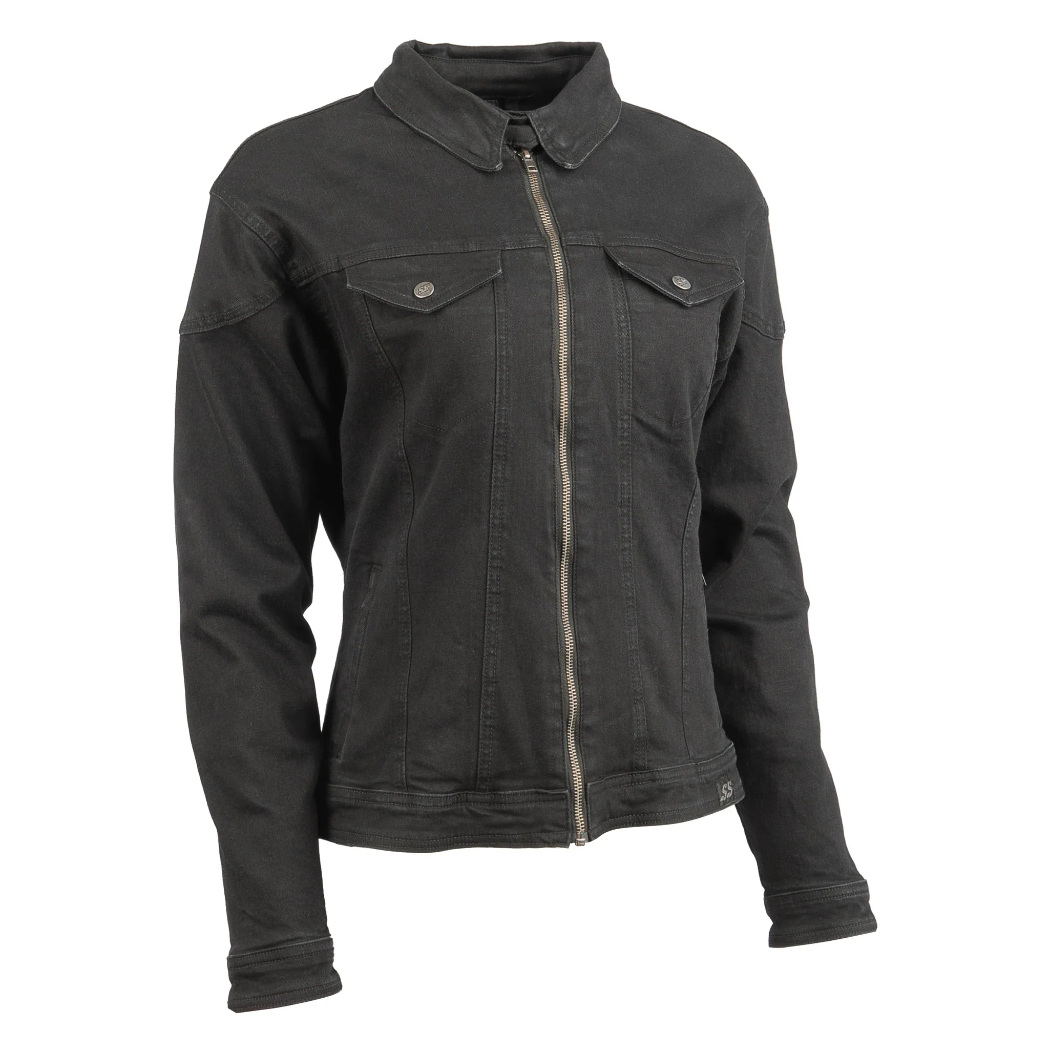 HEART & SOUL WOMEN'S DENIM JACKET (Black) | Speed and Strength