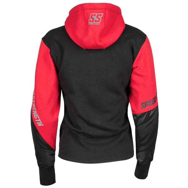 CAT OUT'A HELL ARMOURED HOODY (Red/Grey) | Speed and Strength