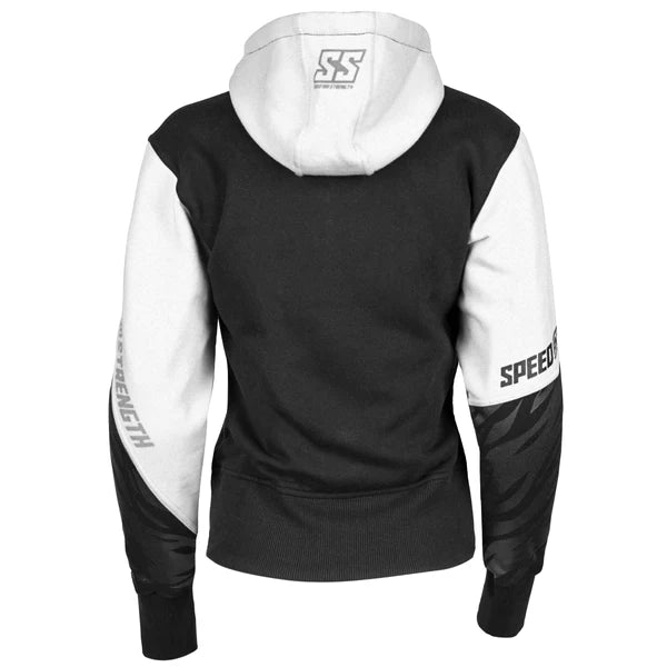 CAT OUT'A HELL ARMOURED HOODY (White/Black) | Speed and Strength
