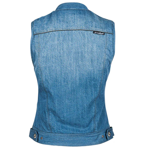 GLORY DAZE DENIM VEST (Blue) | Speed and Strength