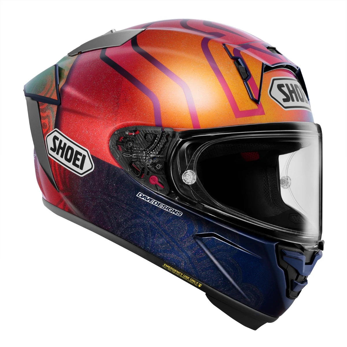 X-FIFTEEN MARQUEZ HOLIGRAPHIC TC-1 FULL FACE HELMET | SHOEI