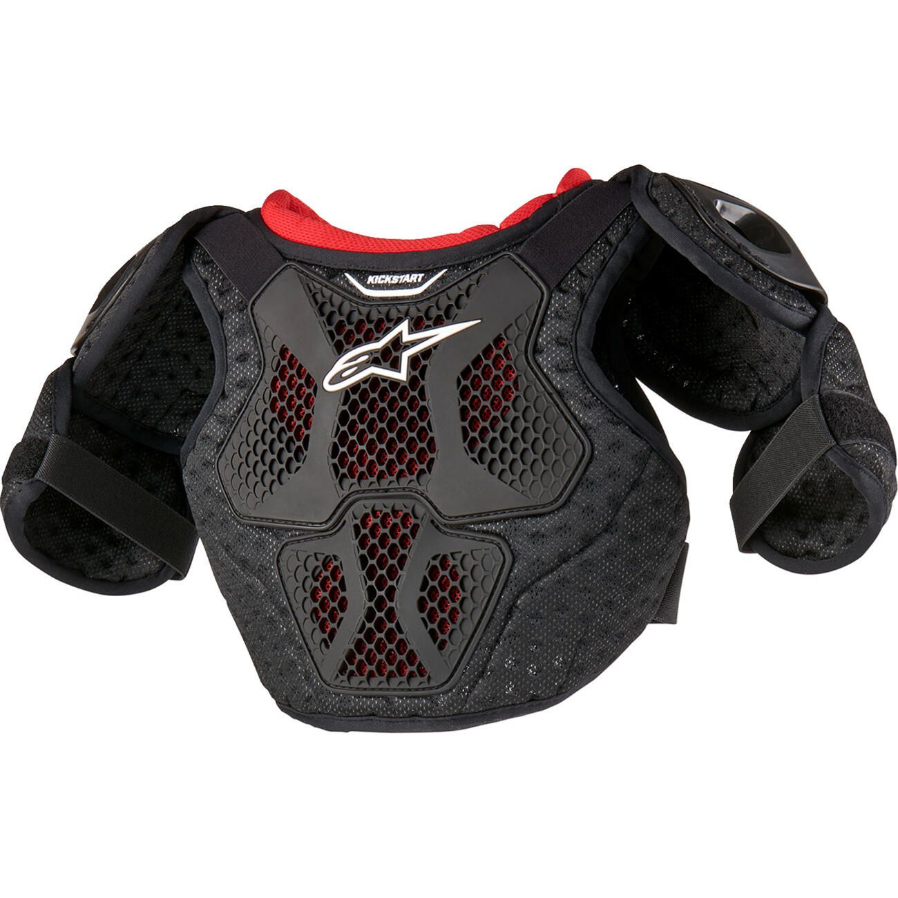 YOUTH KICKSTART ROOST/CHEST GUARD (Black/Red) | Alpinestars