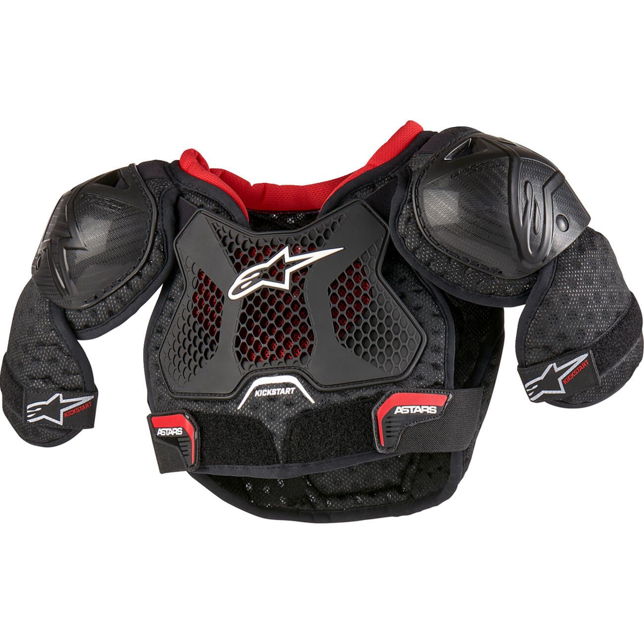 YOUTH KICKSTART ROOST/CHEST GUARD (Black/Red) | Alpinestars