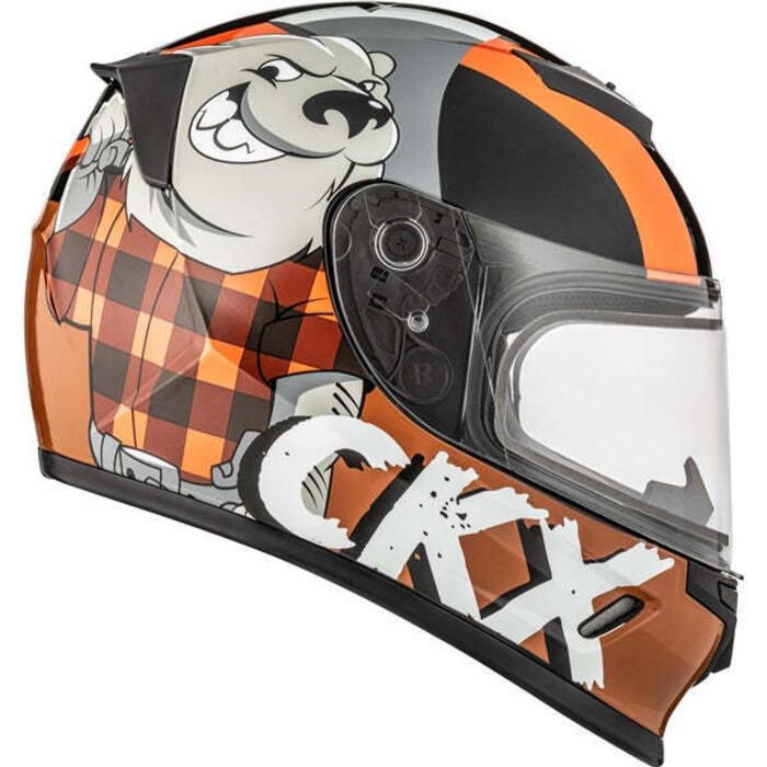 RR24Y DL LUMBERJACK HELMET (GLOSSY ORANGE) | CKX