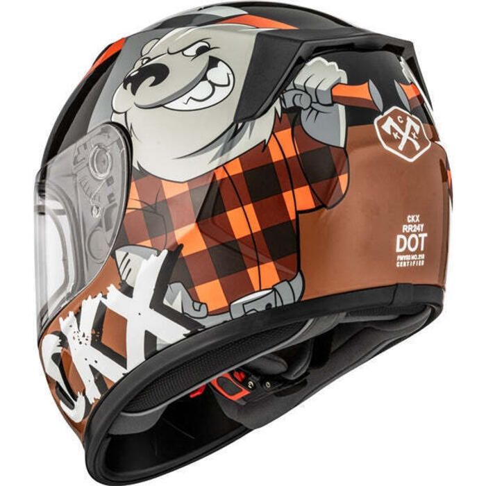 RR24Y DL LUMBERJACK HELMET (GLOSSY ORANGE) | CKX