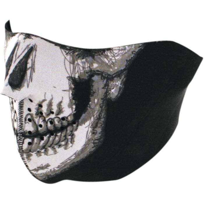 SKULL FACE NEOPRENE 1/2 FACE MASK