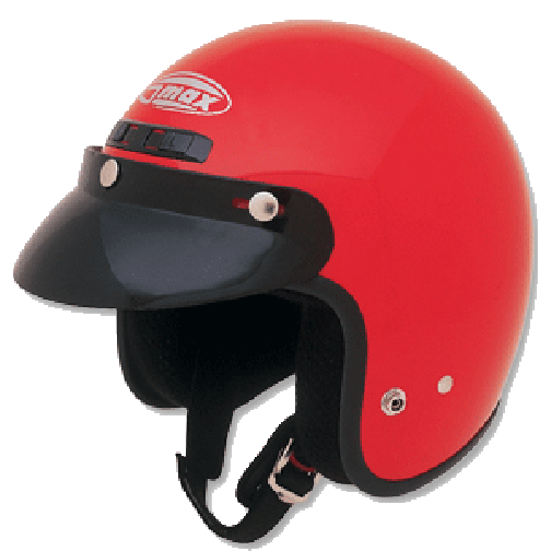 GM02 3/4 OPEN FACE HELMET (Red)