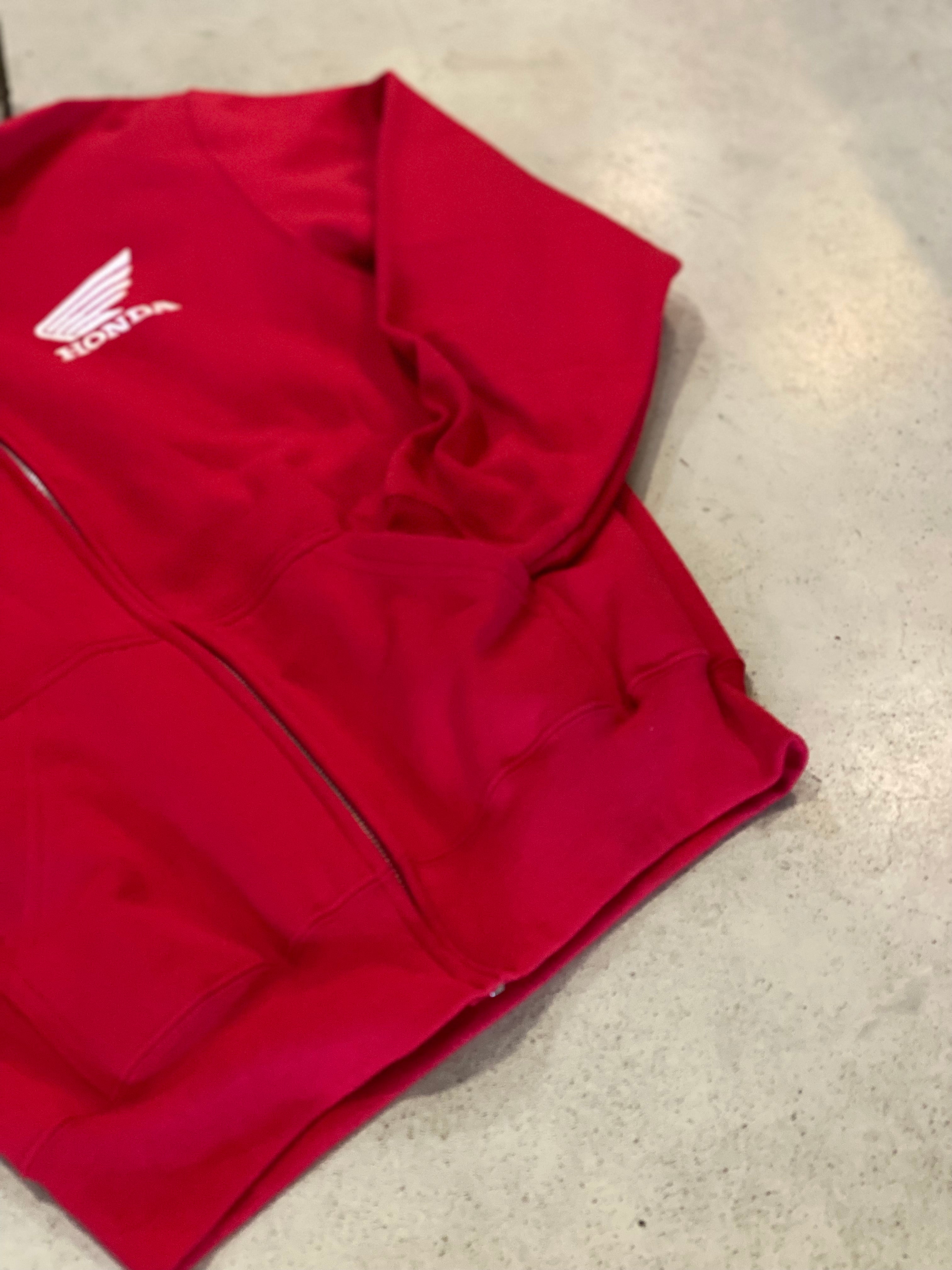 YOUTH FULL ZIP HOODIE Red Honda