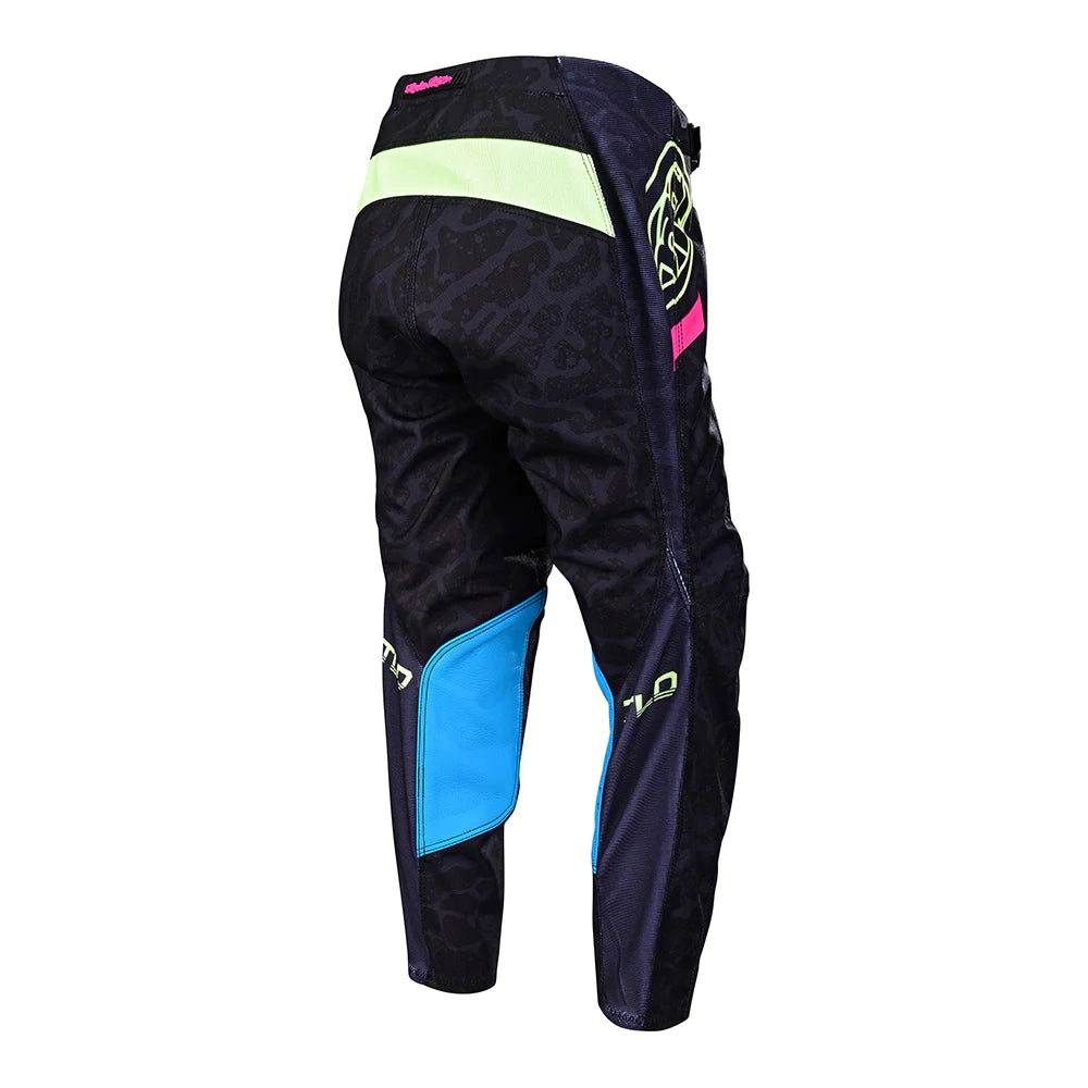 YOUTH GP PANT FRACTURA (Black/Flo Yellow) | Troy Lee Designs