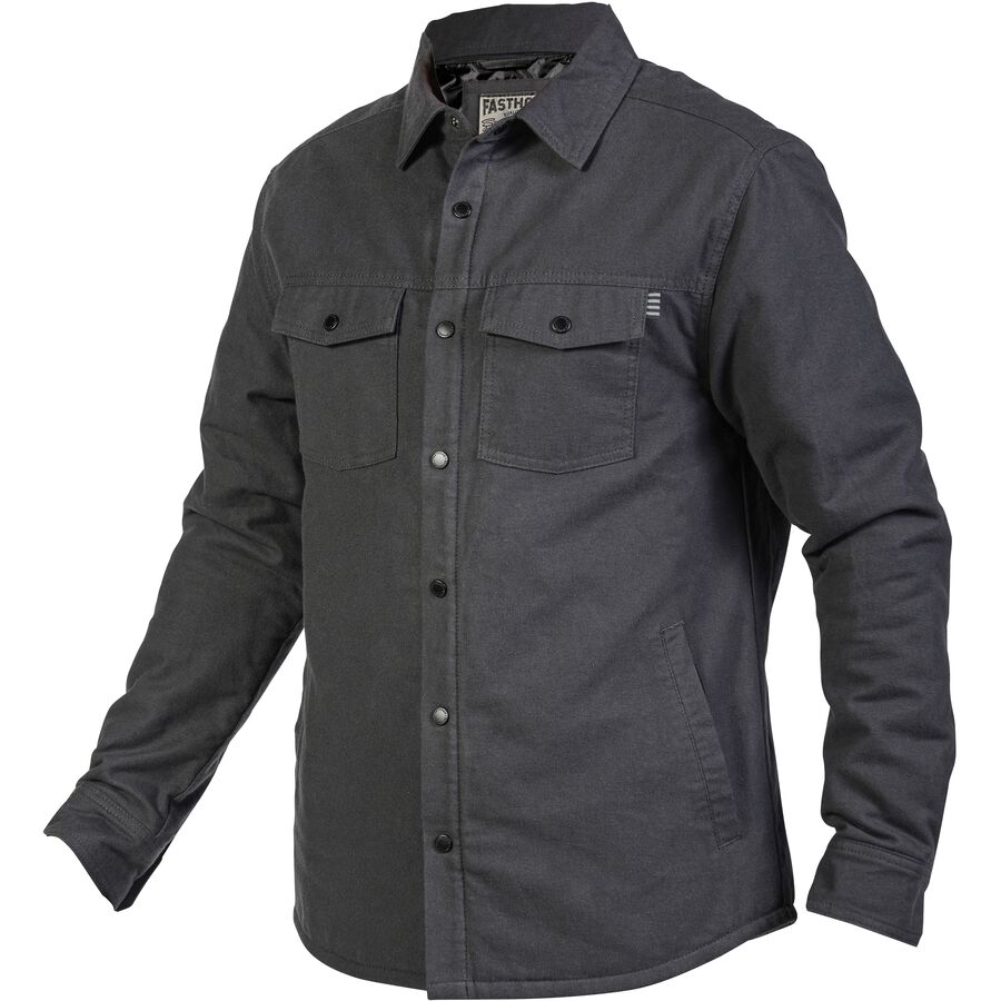 MEN'S ELYSIAN QUILTED FLANNEL (Charcoal) | Fasthouse