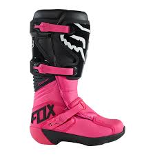 WOMEN'S COMP BOOT - BUCKLE (black/pink) | Fox Racing