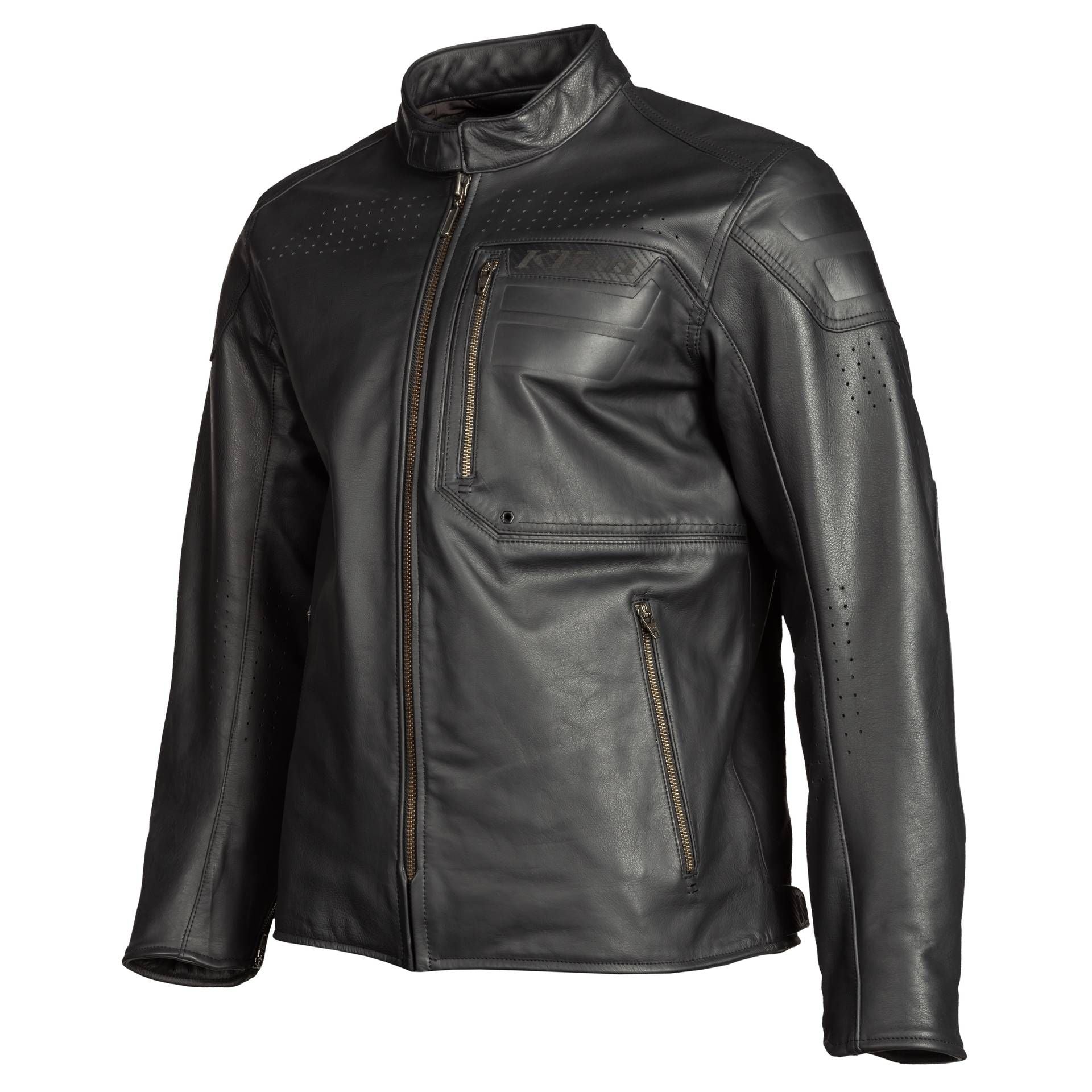 MENS SIXXER LEATHER JACKET (GUNMETAL BLK) | KLIM