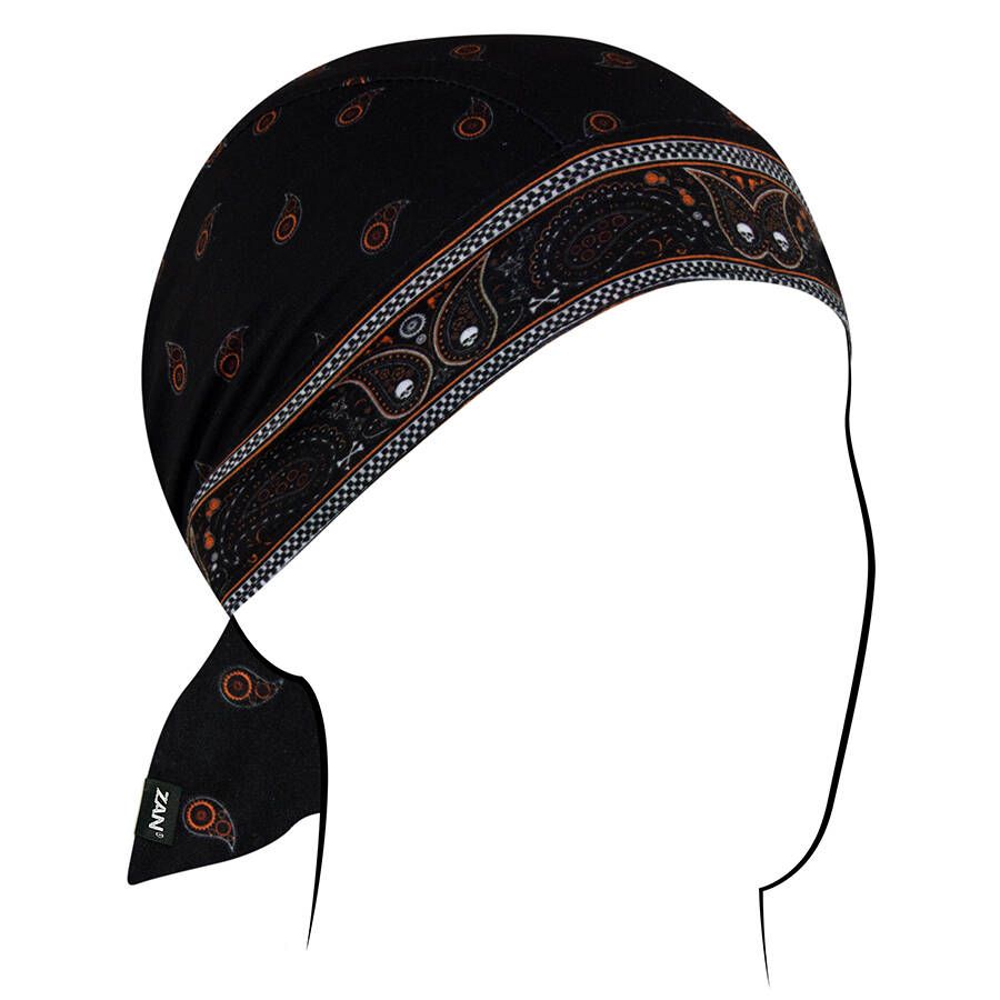 FLYDANNA SPORTFLEX SERIES CLASSIC BANDANA BLACK & ORANGE